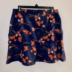 Loft Navy Ponte Skirt Medium Like New